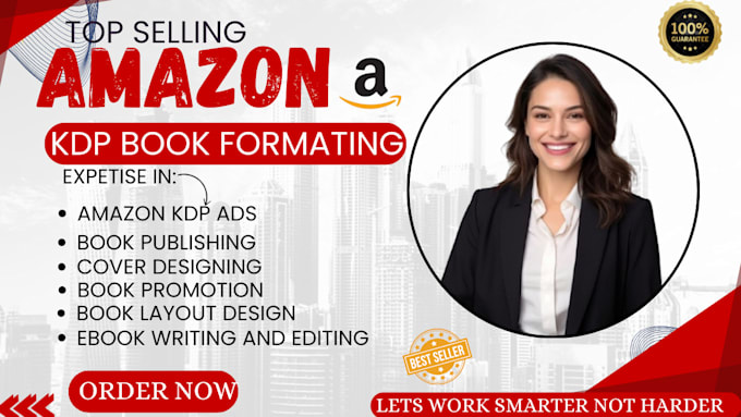 Gig Preview - Do amazon kdp book publishing, book formatting, amazon kdp ads, book promotion