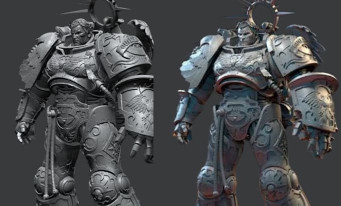 Gig Preview - Do 3d warhammer 40k model, 40k warhammer character for 3d printing