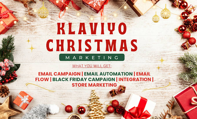 Gig Preview - Setup klaviyo christmas email marketing email automation flow christmas campaign