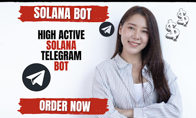 Gig Preview - Develop solana telegram bot, pump fun bot, solana meme bot