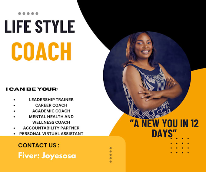 Gig Preview - Be your accountability life coach and leadership trainer