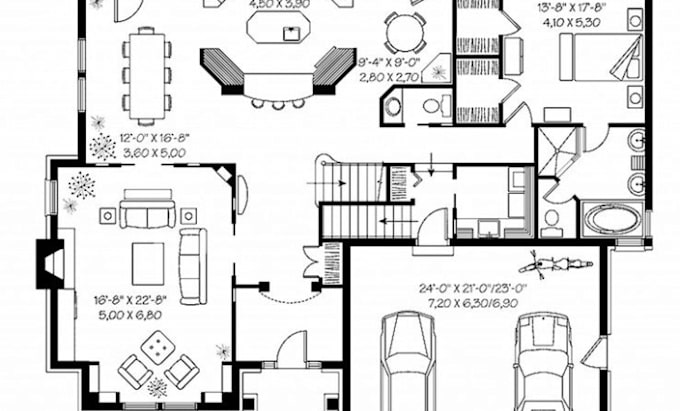 Gig Preview - Draw architectural floor plans, elevation, section, roof, site plans in autocad