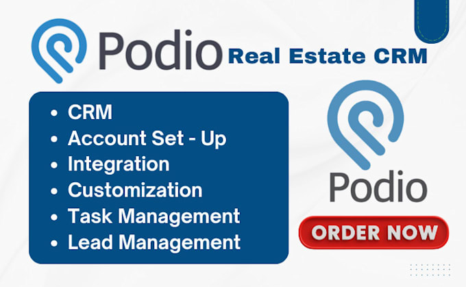 Gig Preview - Do podio real estate, podio crm, podio, integration, citrix podio