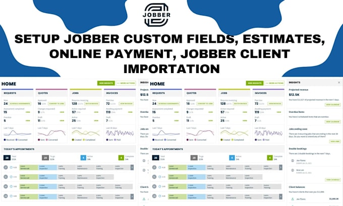 Gig Preview - Setup jobber custom fields, estimates, online payment, jobber client importation