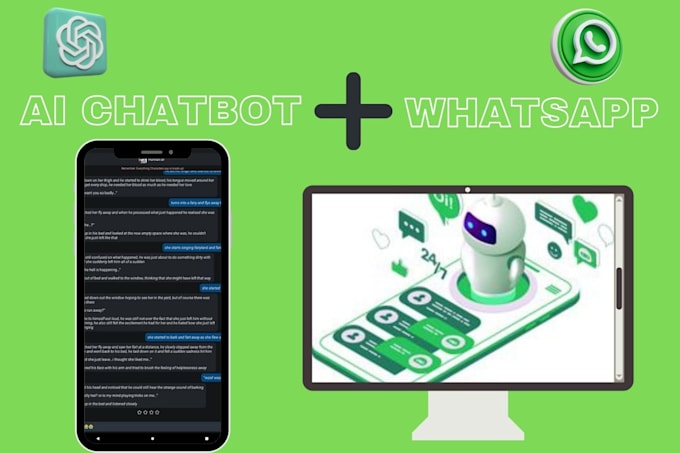 Gig Preview - Create and develop chatbot for your personal and business whatsapp