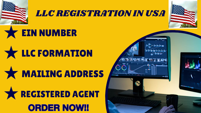 Bestseller - register US llc company for USA, non residents, business registrations, and ein