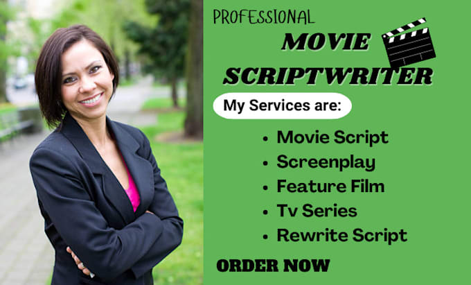 Gig Preview - Write your movie script TV series feature film screenplay scriptwriting