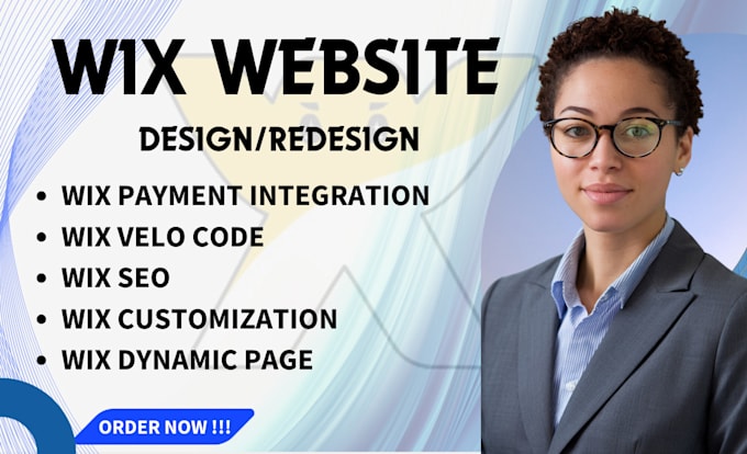 Gig Preview - Wix website design wix website redesign wix studio website wix SEO wix velo code