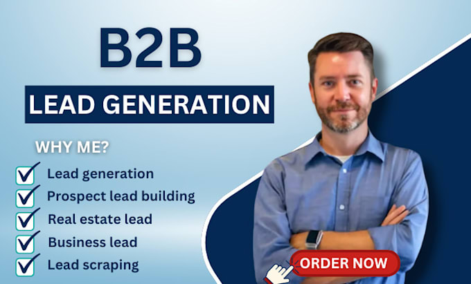 Gig Preview - Do highly targeted b2b lead generation, business leads for any industries