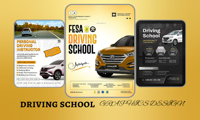 Gig Preview - Driving school flyer design banner brochure driving school graphics design