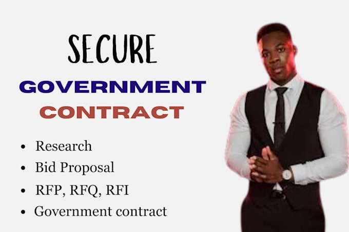 Gig Preview - Write government contract proposal, respond to rfp, winning bid proposal writing