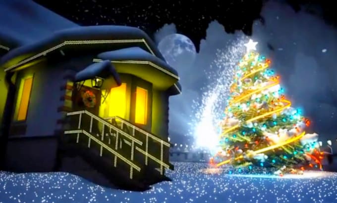 Gig Preview - 3d christmas animation video christmas animation character animation kids animat