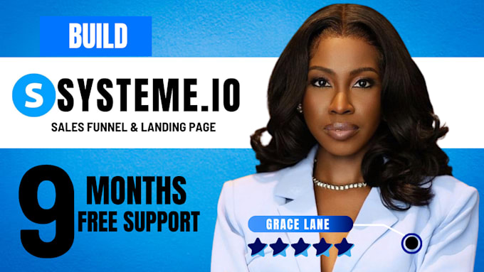 Gig Preview - Sales funnel in systeme io system io sales funnel system io funnel landing page