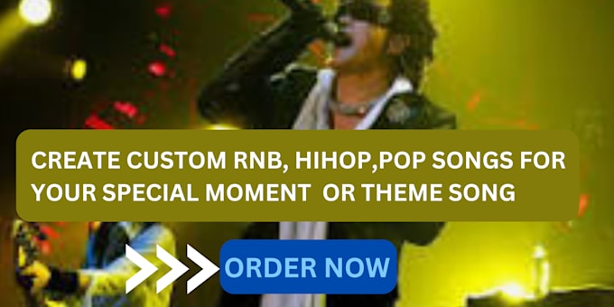 Gig Preview - Create custom rnb, pop songs for your special moments, or theme songs