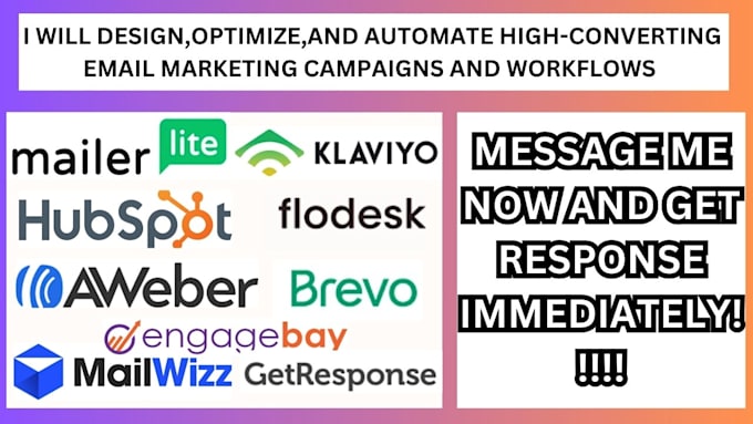 Bestseller - design optimize and automate high converting  email marketing campaign workflows