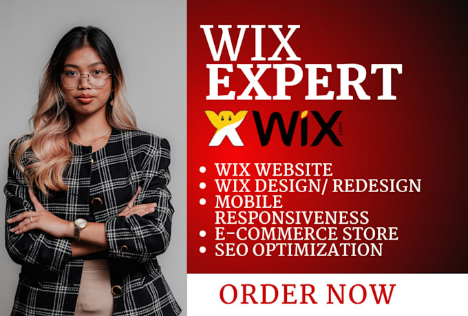 Gig Preview - Wix website redesign wix website design wix website redesign wix velo wix studio