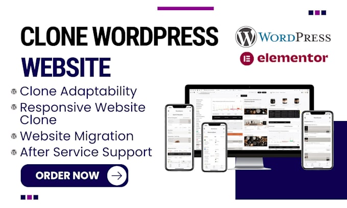 Gig Preview - Create, clone, revamp, migrate, duplicate custom, modern wordpress website