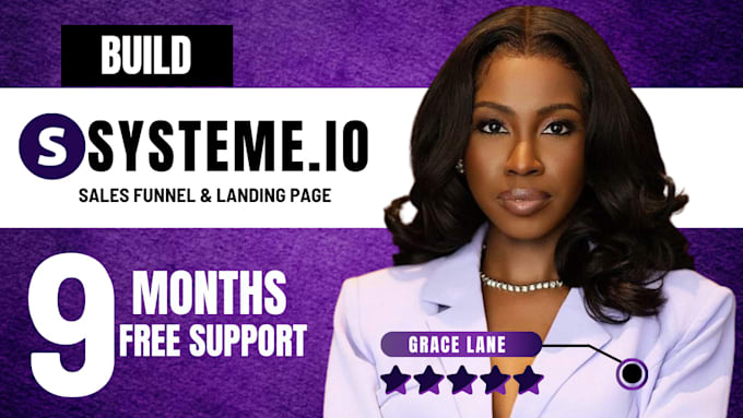 Gig Preview - Design high converting sales funnel and landing page on systeme io, systeme io