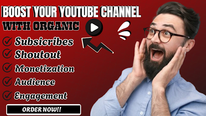 Gig Preview - Do super fast organic youtube channel promotion for monetization