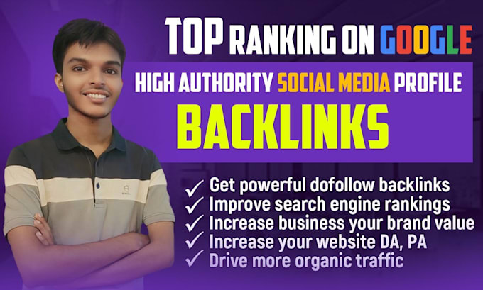 Gig Preview - Create high quality profile backlinks for your website