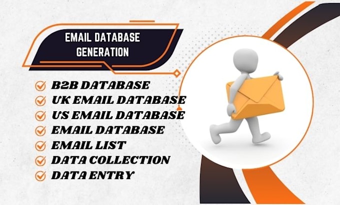 Gig Preview - Generate b2b database, uk us email database, email list, list segmentation