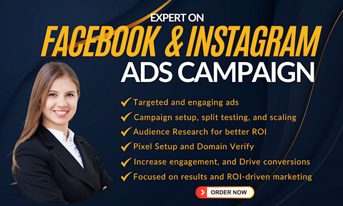 Gig Preview - Do facebook ads campaign, run shopify marketing, meta ads, fb and instagram ads