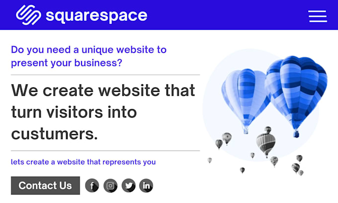 Bestseller - design a modern squarespace website or redesign squarespace