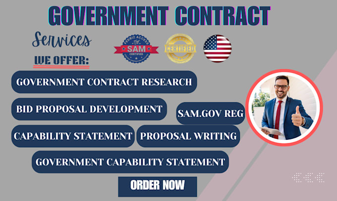 Gig Preview - Write rfp rfq proposal government contract research winning bid proposal