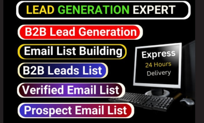 Gig Preview - Do b2b lead generation, linkedin lead generation, targeted email list building