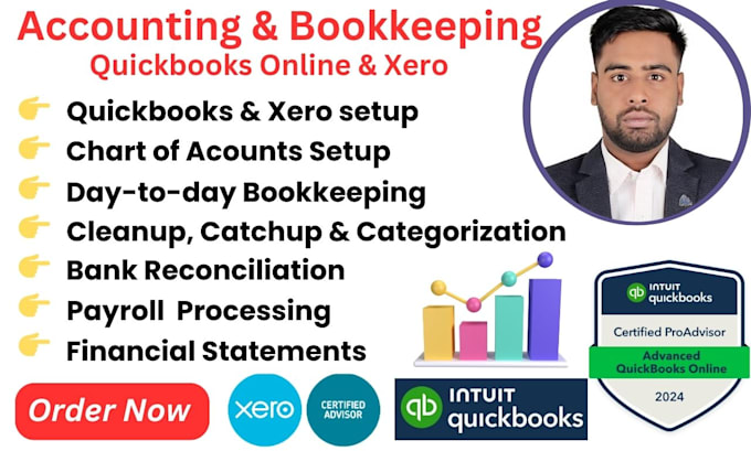 Bestseller - do payroll, bank reconciliation, bookkeeping with quickbooks online