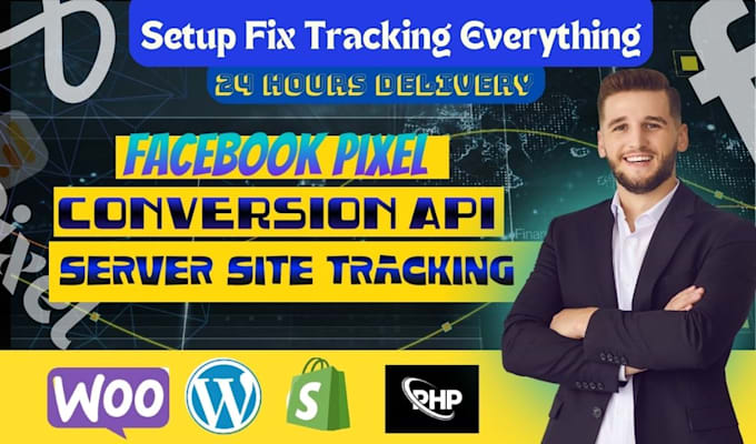 Gig Preview - Setup meta facebook pixel shopify, conversion API, ga4, gtm, catalog, fix pixel