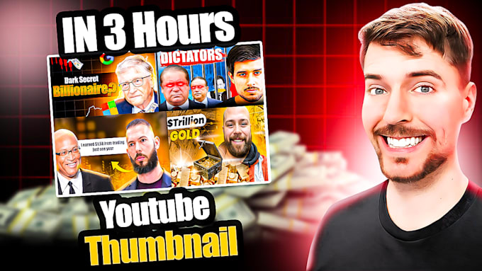 Gig Preview - Design attractive clickbait youtube thumbnail