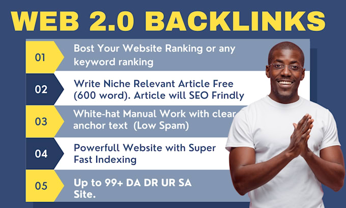 Gig Preview - Do powerful web 2 0 backlinks for top ranking