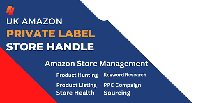 Gig Preview - Uk amazon private label store handle