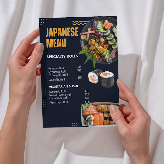 Gig Preview - Modern restaurant menu design and   attract more customer