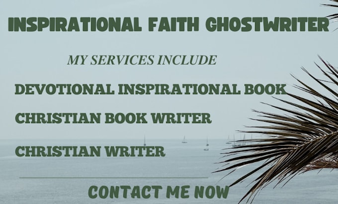 Gig Preview - Ghostwrite christian devotional ghostwriter inspiring daily faith based books