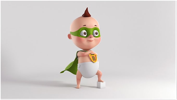 Gig Preview - Do 3d character modeling cartoon character 3d character animation 3d realistic