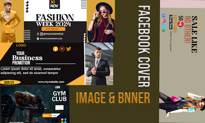 Bestseller - design attractive facebook cover photo banner