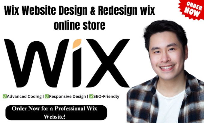 Gig Preview - Design wix or redesign your wix website or wix online store