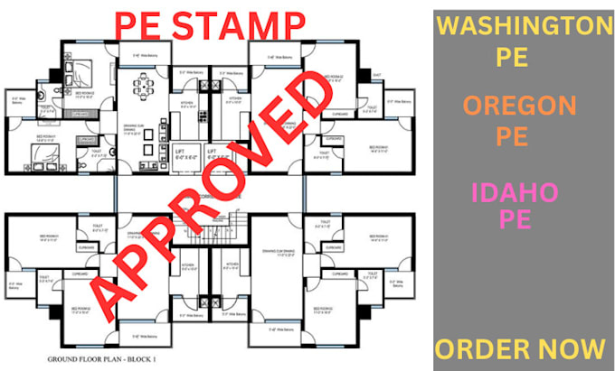 Gig Preview - Do pe stamping for architectural plans in washington, oregon and idaho