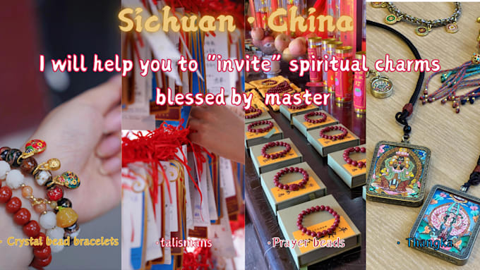 Gig Preview - Help you to invite spiritual charms blessed by master