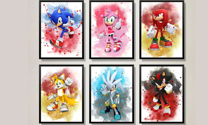 Bestseller - draw sonic fan art, sonic oc, furry art, sonic pfp, sonic banner