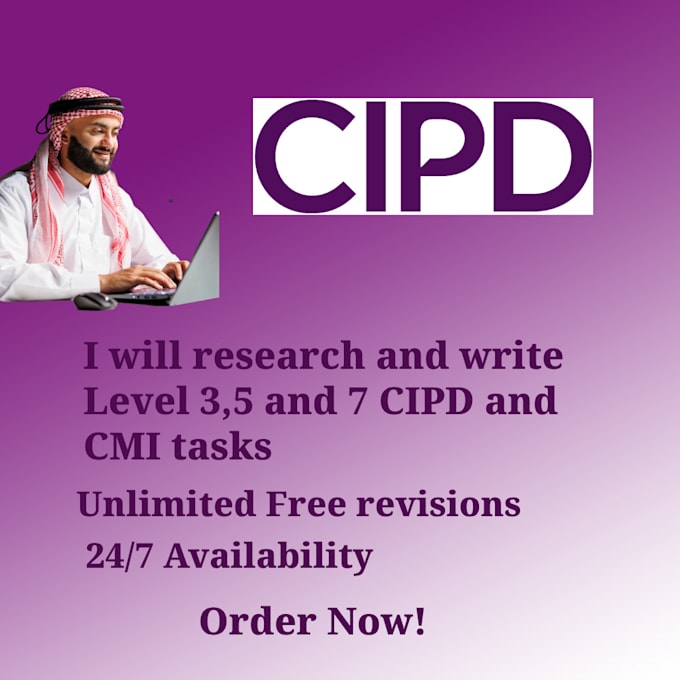 Gig Preview - Help with your cmi and cipd research and revisions