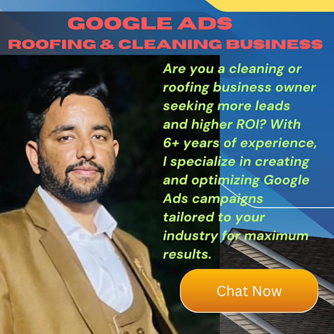 Gig Preview - Do google ads for cleaning and roofing business