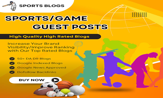 Gig Preview - Provide top tier guest posts on gaming and sports sites