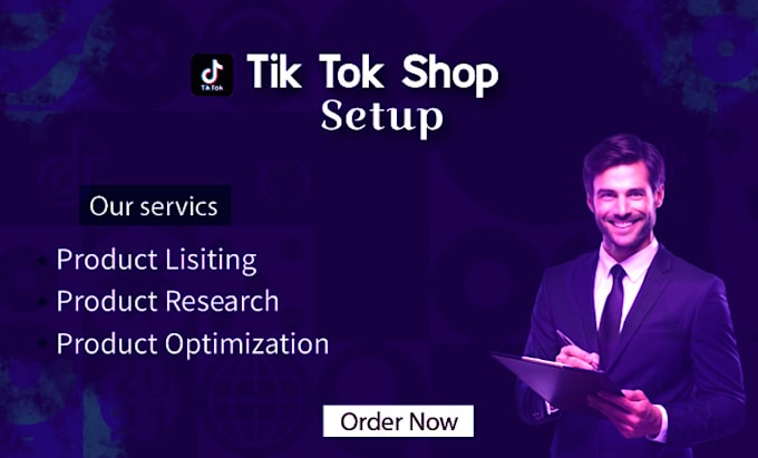 Gig Preview - Setup tiktok shop with product hunting and listing