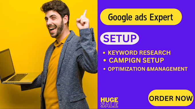 Gig Preview - Setup and manage google ads adwords ppc campaigns