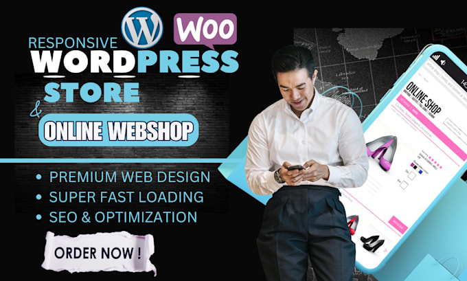 Gig Preview - Do ecommerce online shop, or webshop with wordpress woocommerce store