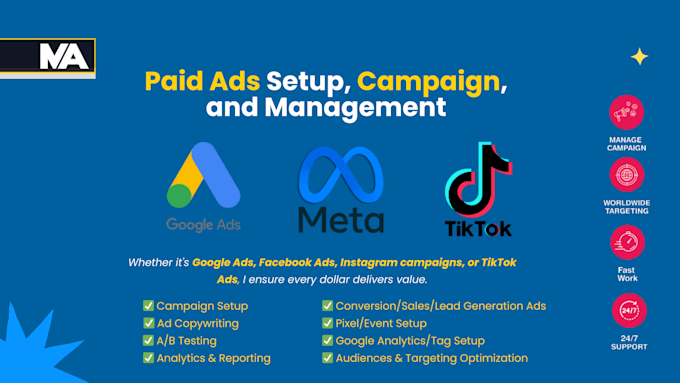 Bestseller - professionally set up google, tiktok, facebook ads campaigns