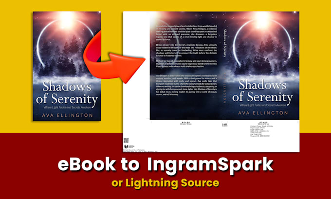 Gig Preview - Convert your ebook cover to ingramspark or lightning source cover